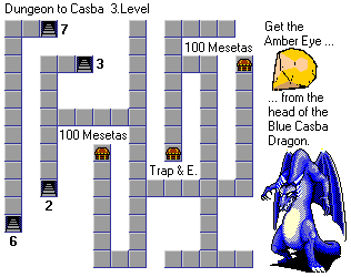 Casba Cave level 3 map