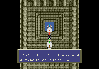 Laya's Pendant glows and darkness envelops you.