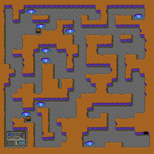Cave east of Purimu map