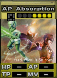 The AP Absorption CARD costs 4 attack points to set.