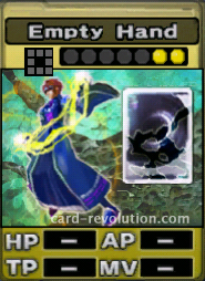 The Empty Hand CARD costs 2 attack points to set.