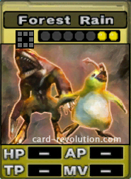The Forest Rain CARD costs 2 attack points to set.