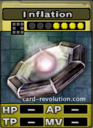 The Inflation CARD costs 4 attack points to set.