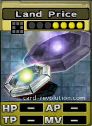 The Land Price CARD costs 4 attack points to set.