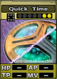 The Quick Time CARD costs 2 attack points to set.