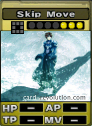 The Skip Move CARD costs 3 attack points to set.